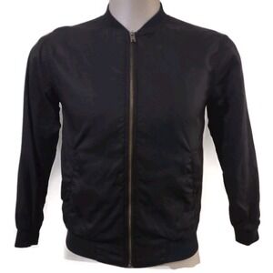 Community Bomber Jacket XXS Women Streetwear Normcore Black Zip Up Aritzia Core